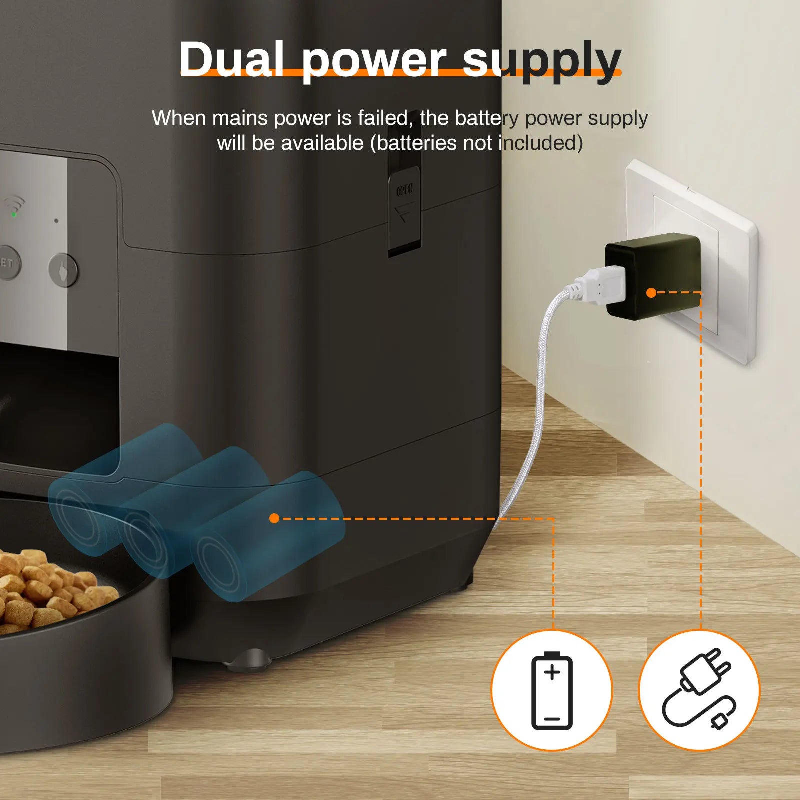 Smart Automatic Pet Feeder with Timed Dispensing