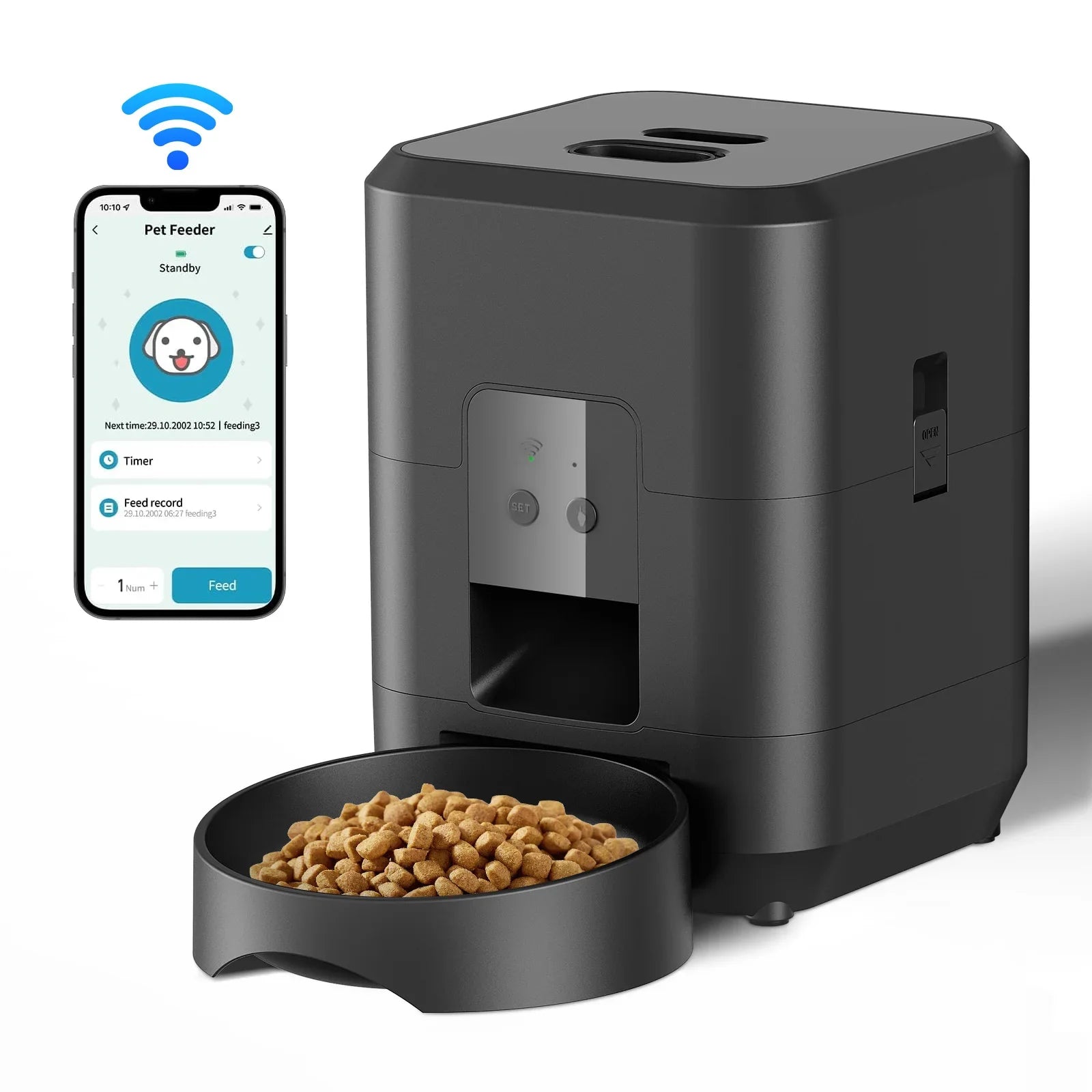 Smart Automatic Pet Feeder with Timed Dispensing