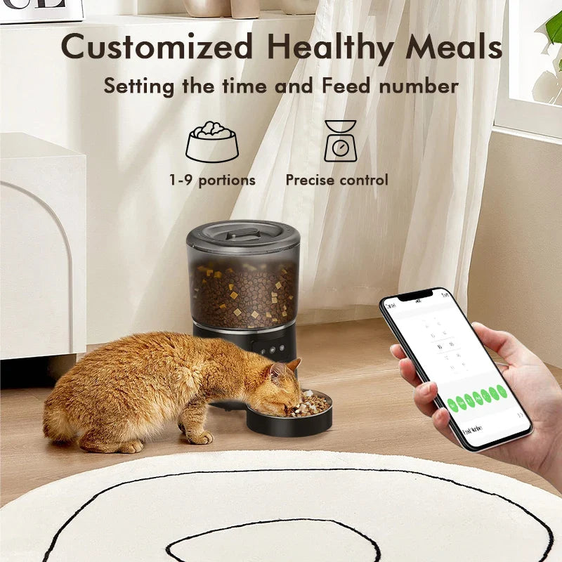 Smart Pet Meal Dispenser | Automatic 4L Pet Feeder