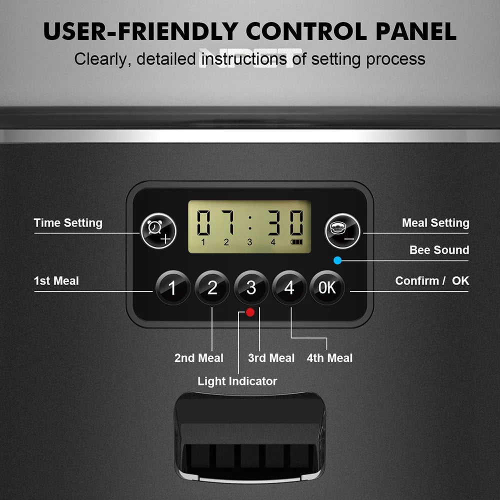 Smart Pet Meal Dispenser | Automatic 4L Pet Feeder